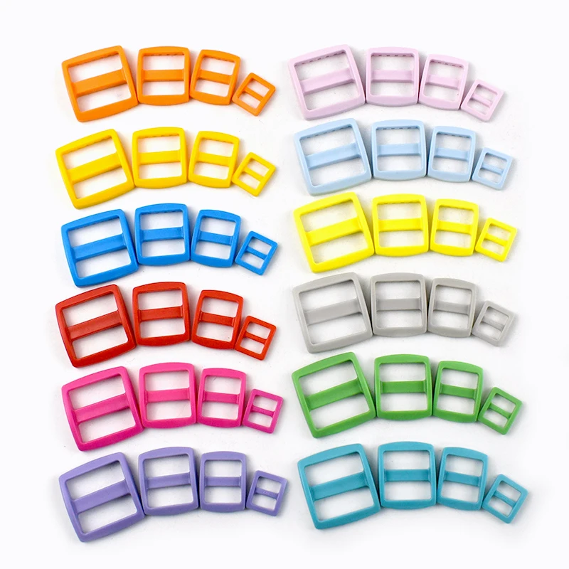 

10-50Pcs 10-25mm Plastic Ring Buckles for Backpack Strap Tri-Glide Slider Clasp Pet Collar Webbing Belt Hooks Sewing Accessories