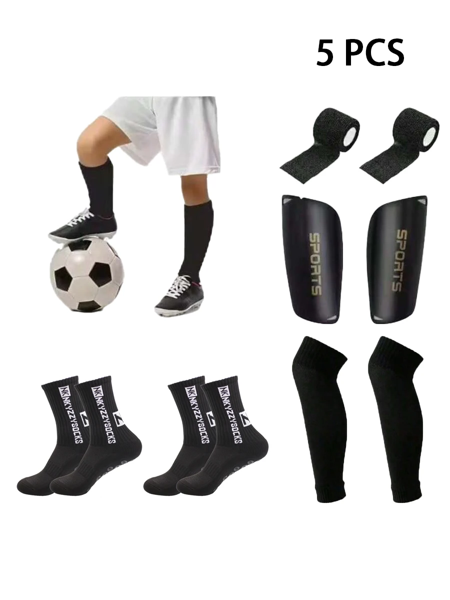 

5 Soccer Accessories Men Women Sports Socks Football Socks Comfortable Durable Bandages Leggings Comfortable Leg Cover