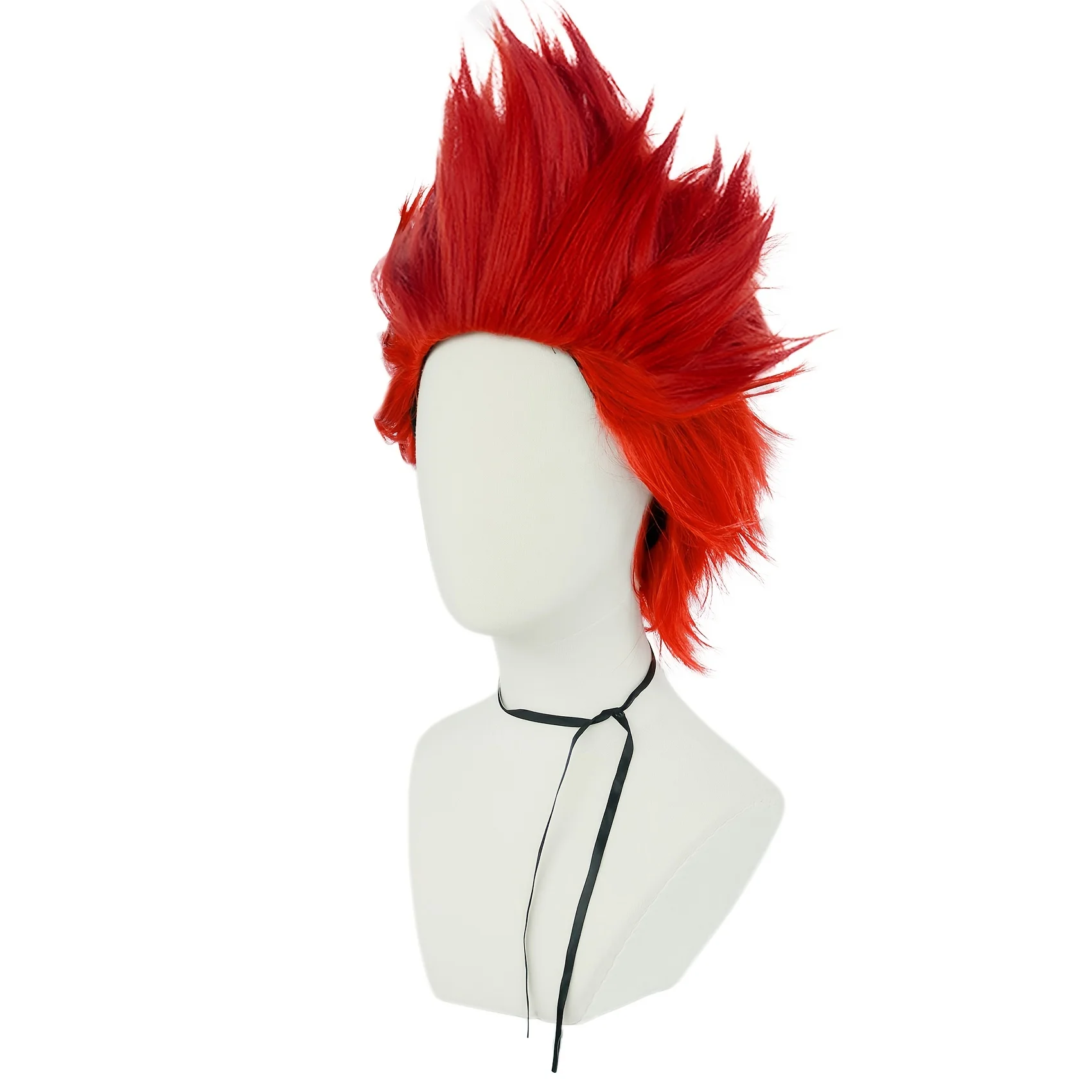 Synthetic Short Red Kirishima Eijiro  Sanji Cosplay Costume Wig for Halloween Christmas Thanksgiving Day image 3