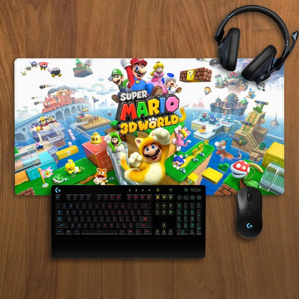 Super M-Marios Bro Mousepad Non-slip Lockedge Office Student Gaming Thickened Large Writing Pad Cushion