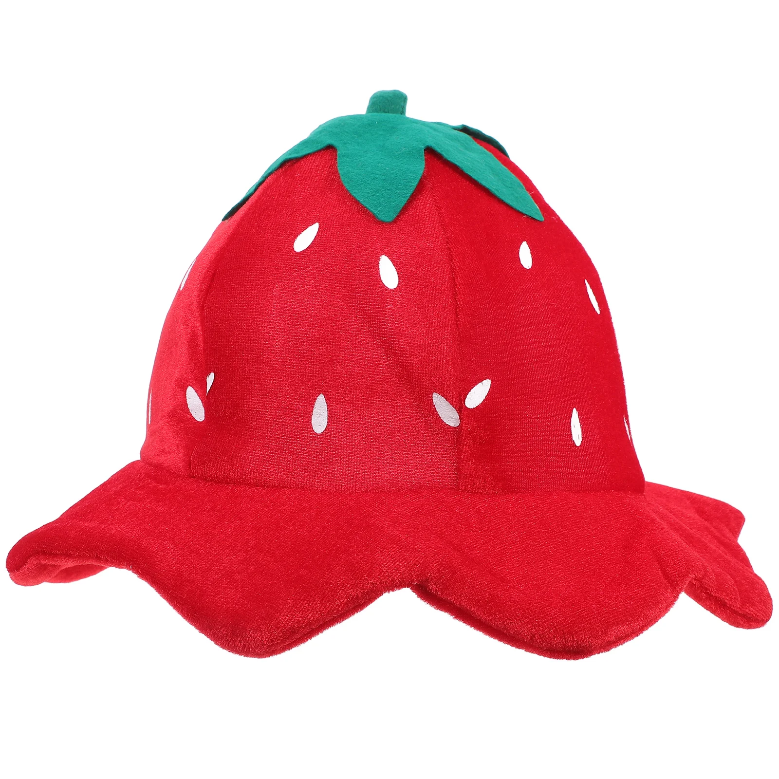 

Decorative Hat Strawberry Cosplay Party Festival Headgear Carnival Dress up Cotton Costume Photo Prop Funny Hats Comfortable