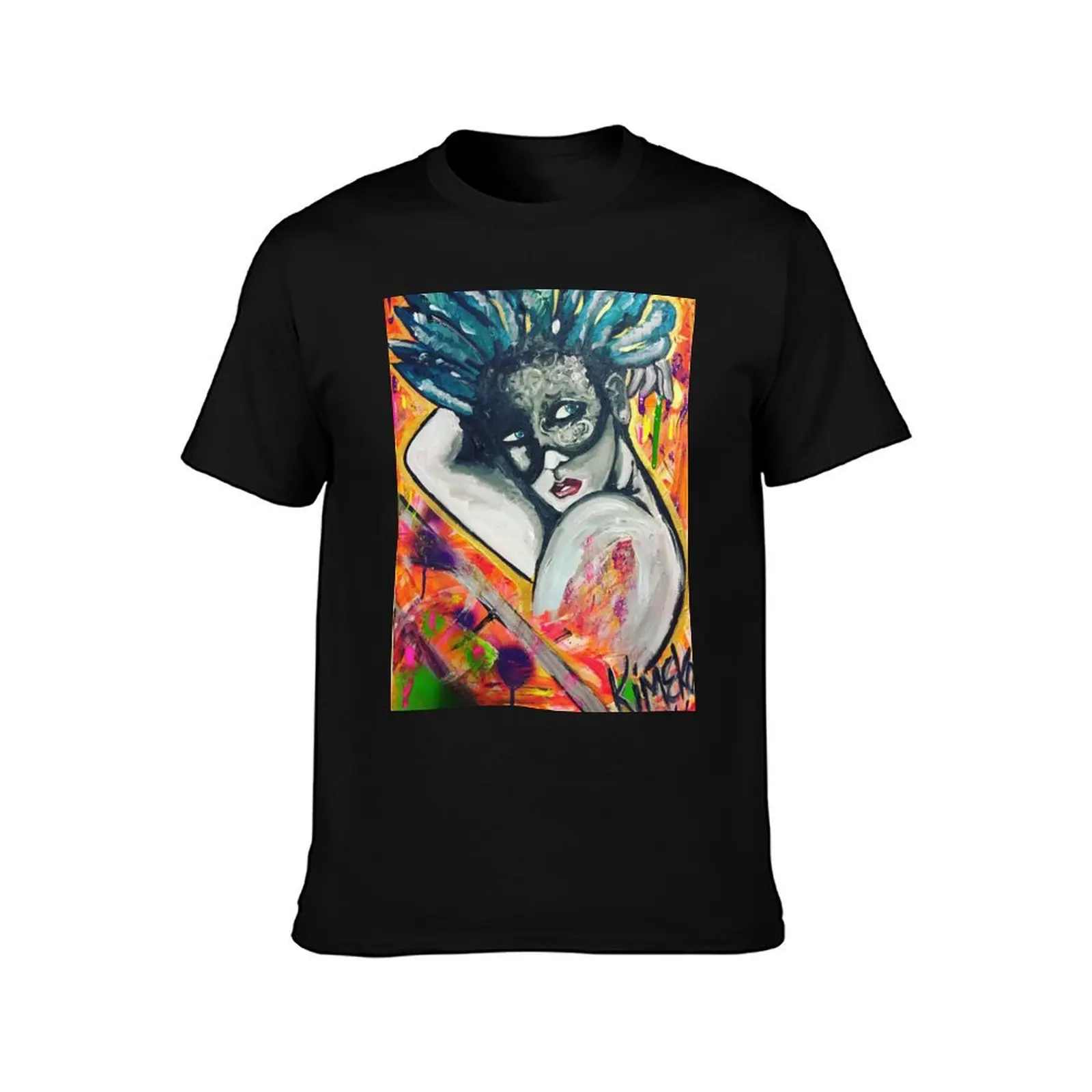 Bleeding Nola Colors T-Shirt Comfortable Basic Crew Neck Tee T-Shirt
