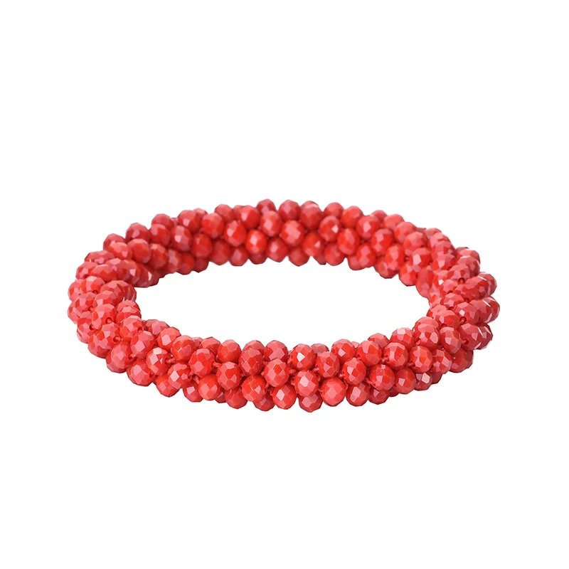 Boho Elastische Armbänder für Frauen, Vintage Stretch Bohemian Femme Haar-Accessoire, Kristallglasperlen-Armbänder, Party-Schmuck, Geschenk – Detail 30