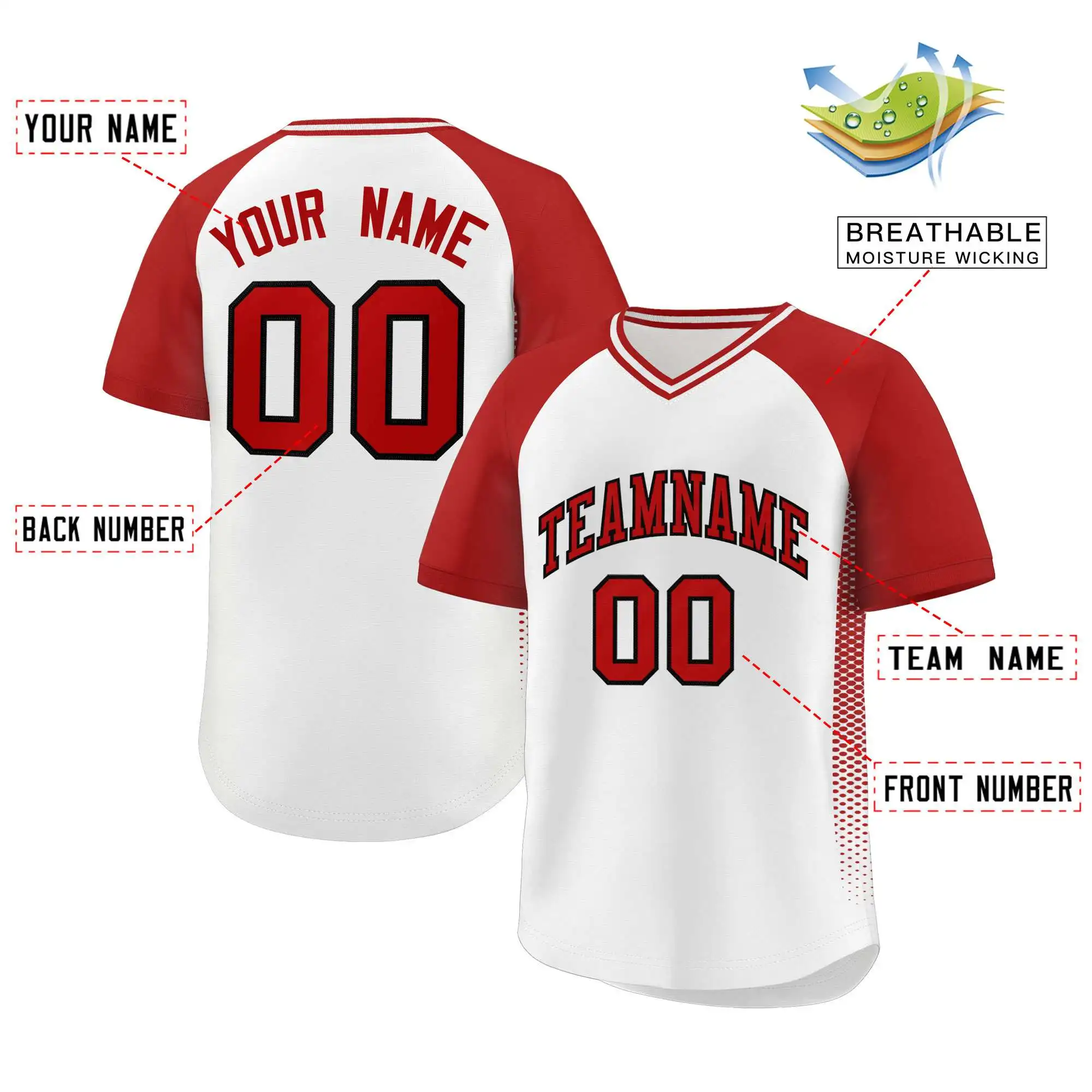 Custom Baseball Jersey Raglan Sleeve Full Sublimated s Jersey Printed Baseball T-Shirt for Men/Kids/Women Hip Hop Jersey