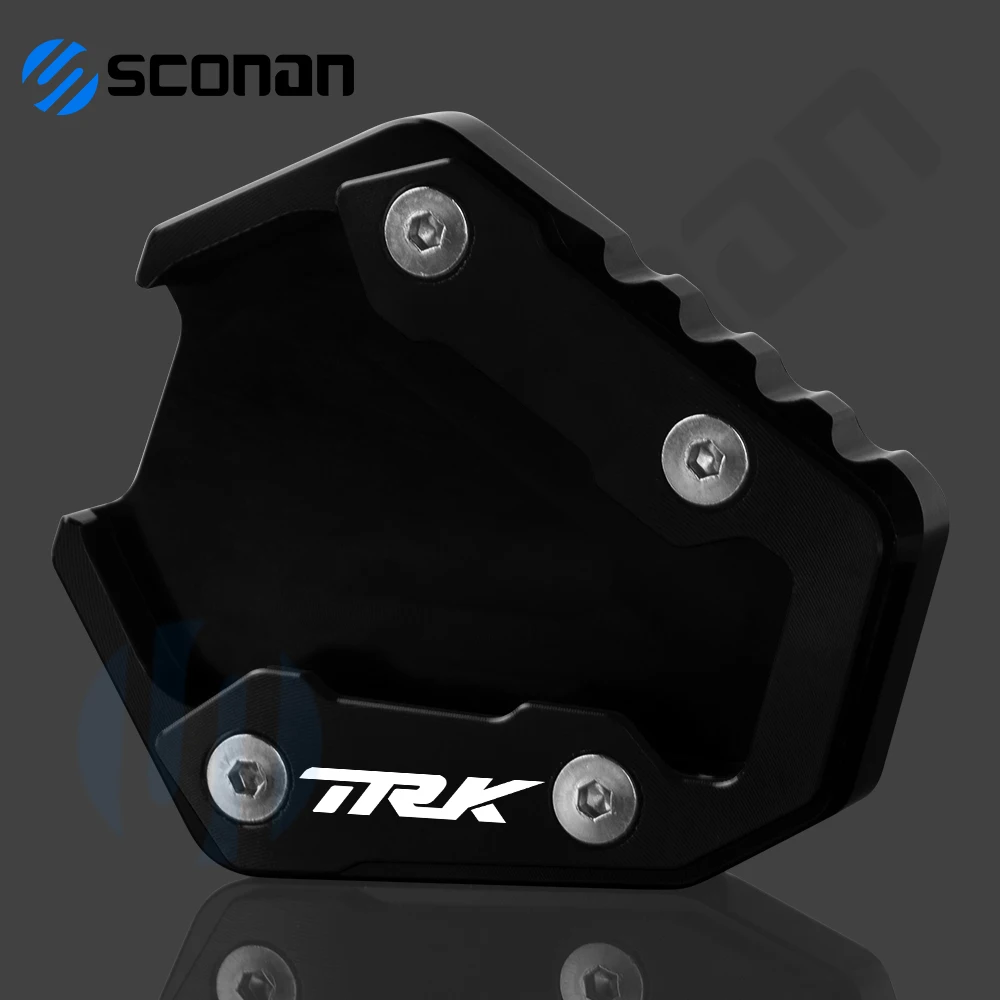 Placa de soporte lateral para motocicleta, almohadilla de extensión de soporte para Benelli TRK702X, TRK702, TRK 702X, 702, 2022, 2023