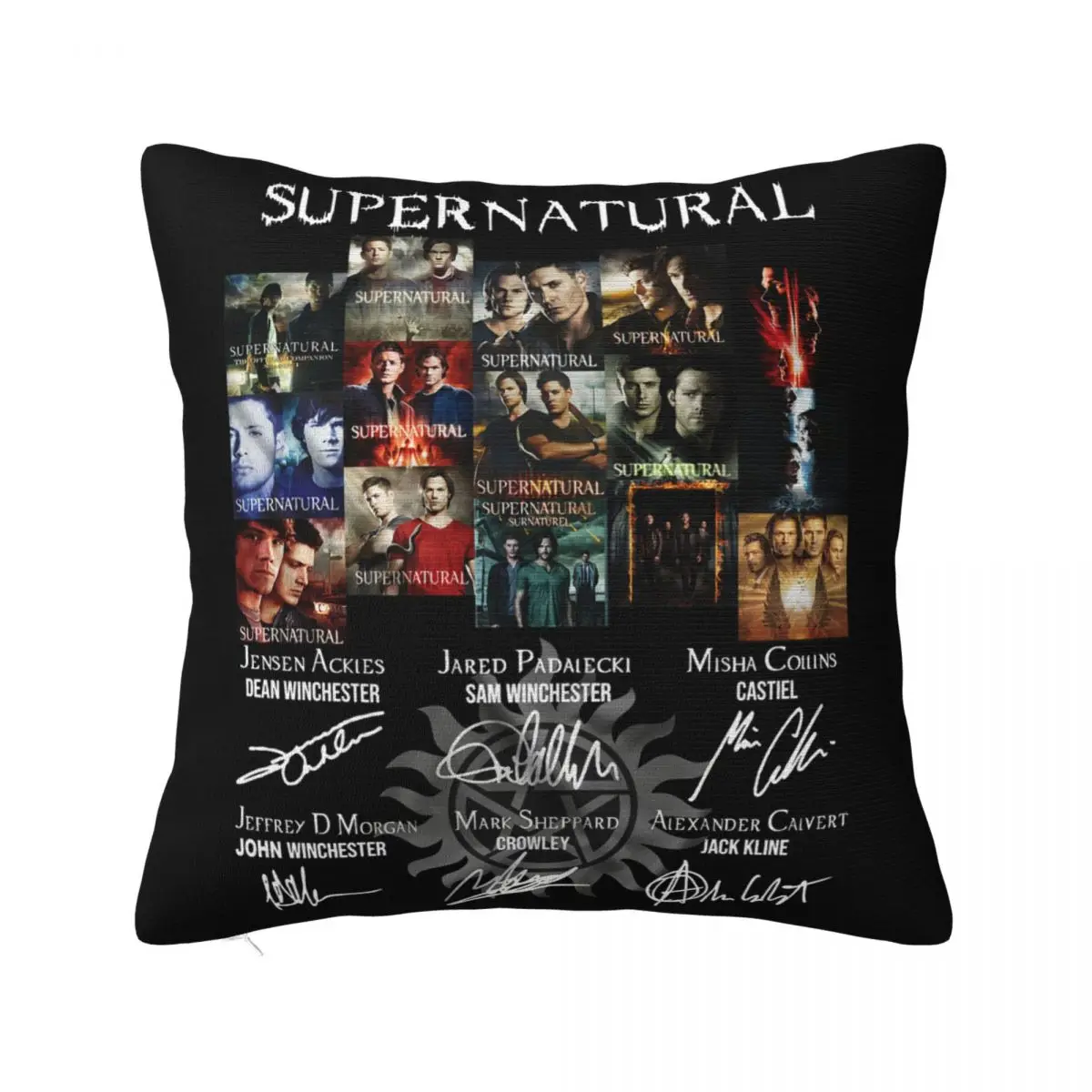 Supernatural 15 Years Of Anniversary Thank You For The Memories Classic Original Beautiful Crewneck Pillow Case