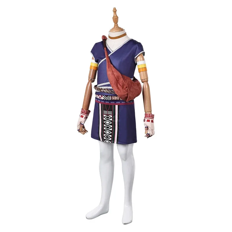 

a7d@Kayara Cosplay Fantasia Clothing Backpack Necklace Kids 2025 Movie Kayara Costume Outfits Halloween Carnival Dress Up Party