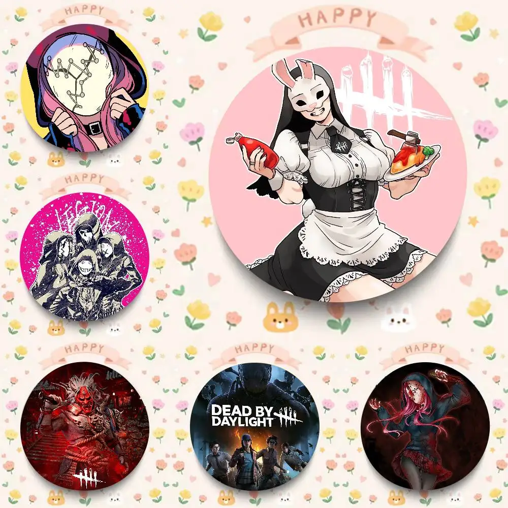 Game Dead By Daylight Oft Button Pin Creativity Manga Round Badge Cartoon Brooches For Bag Jacket Collar Decor Jewelry Gift