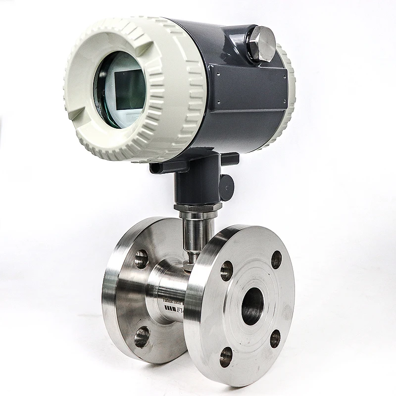 DN25 Water Flow Meter Turbine Flowmeter 4-20mA Output 304 Stainless Steel DIN Flange Connection