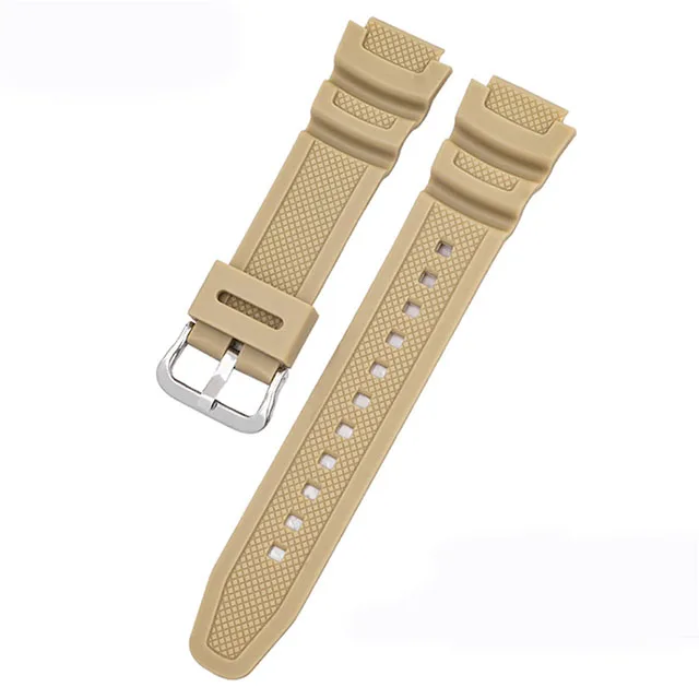 Horlogeband 18mm voor CASIO AE1200/1300/1000 W-219 Vervanging Siliconen Rubber Horlogeband heren Polsbandje armband Accessorie