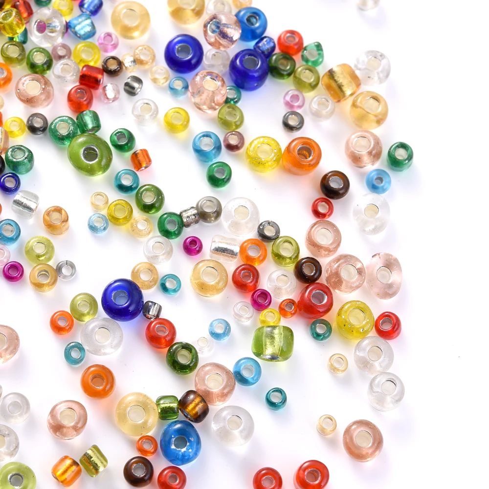 1000/500/200Pcs 4/3/2mm Glass Transparent Seed Bead Spacing Beads For Hand-Beading Diy Jewelry Accessories Bracelet Necklace 썸네일 3