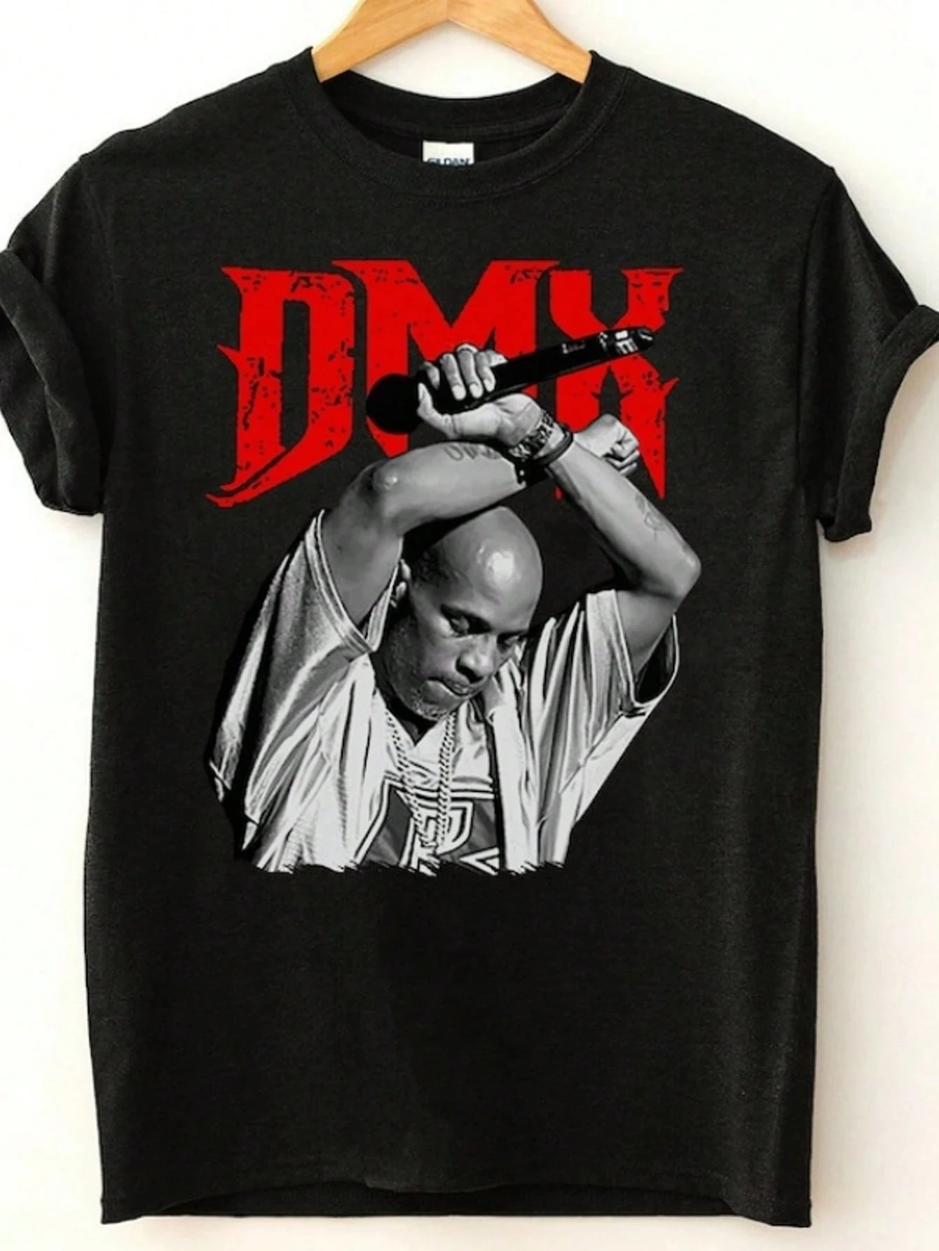 كلمات العمل الجرافيك تي شيرت موسيقى الراب المحملة للجنسين الثقيلة القطن قميص الهيب هوب الفنان ميرش تي شيرت الرجال الشارع الشهير المتضخم قميص #2