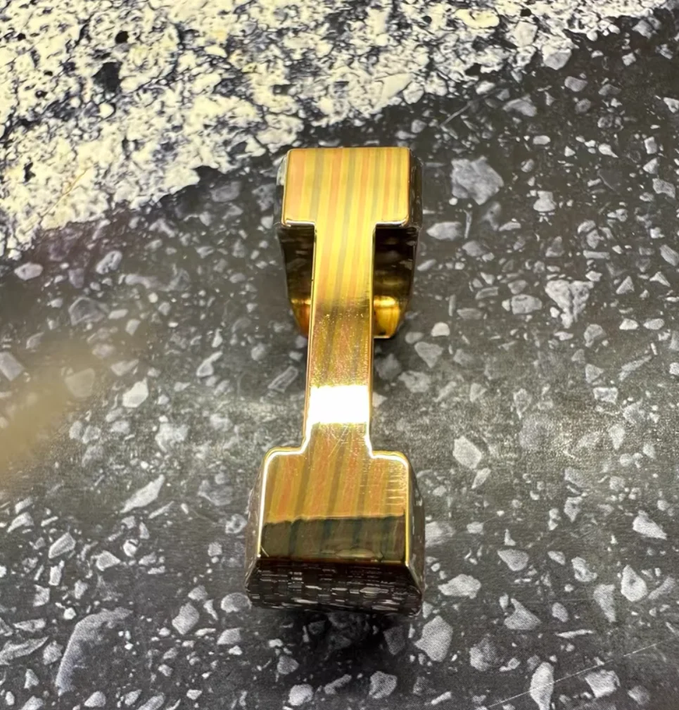 تستخدم EDC mokume الجسم الزرك زر سبينر تململ لعبة الضغط #3