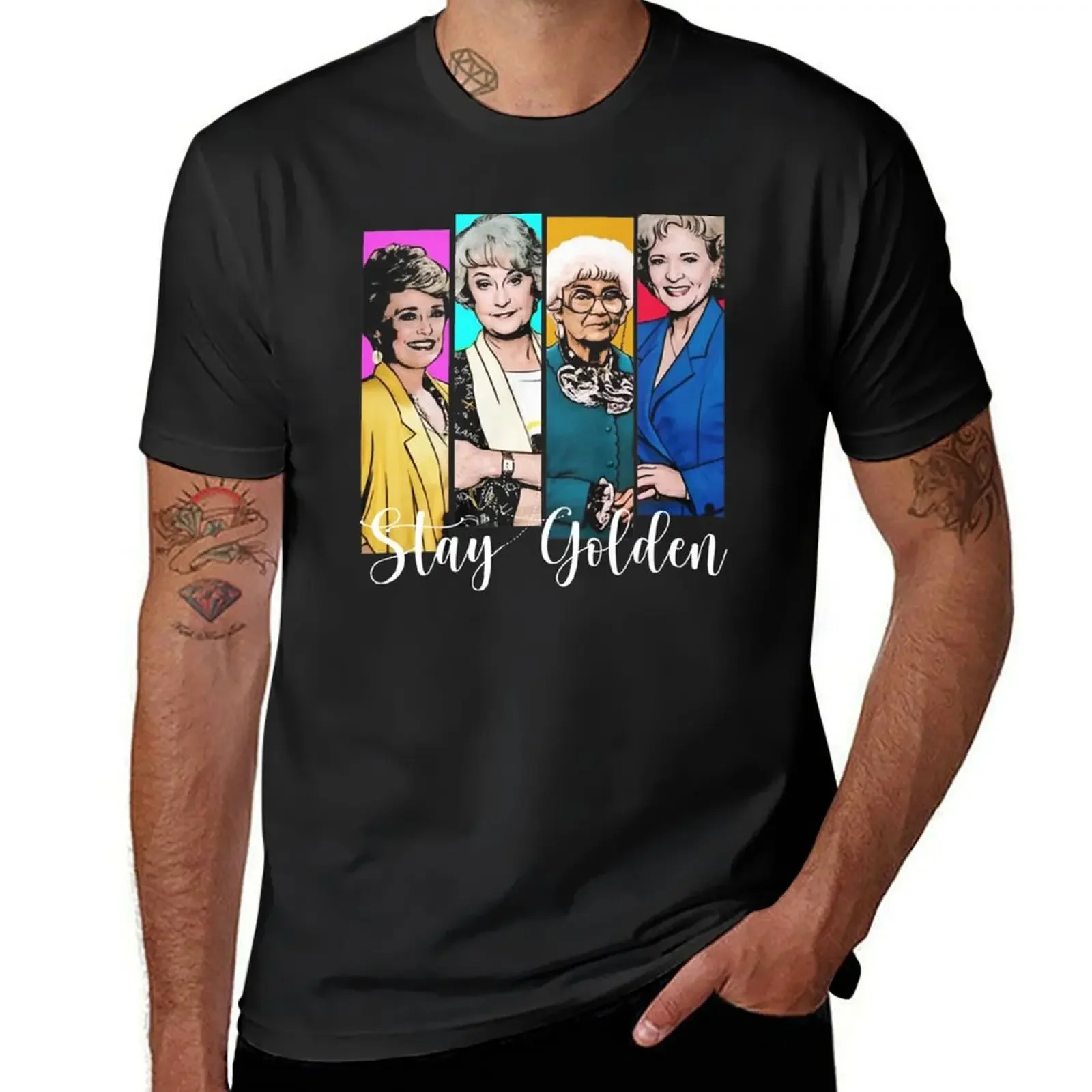 

Golden girls stay Golden T-Shirt anime summer clothes Men's t-shirt