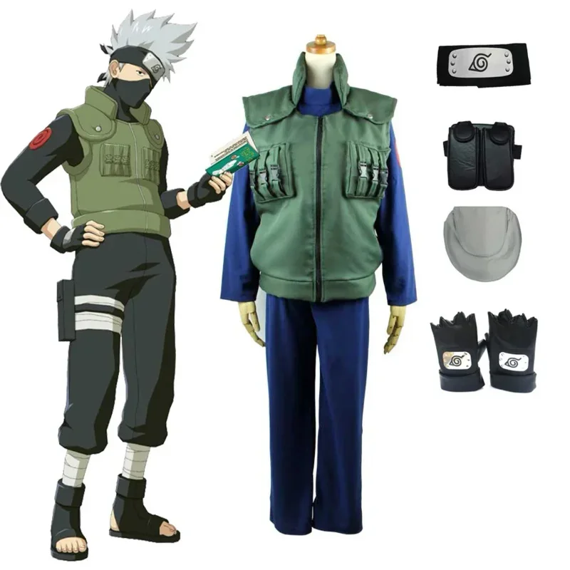 Anime  cosplay costume Hatake Kakashi Accessories suits cosplay Accessories  halloween costumes for men adult