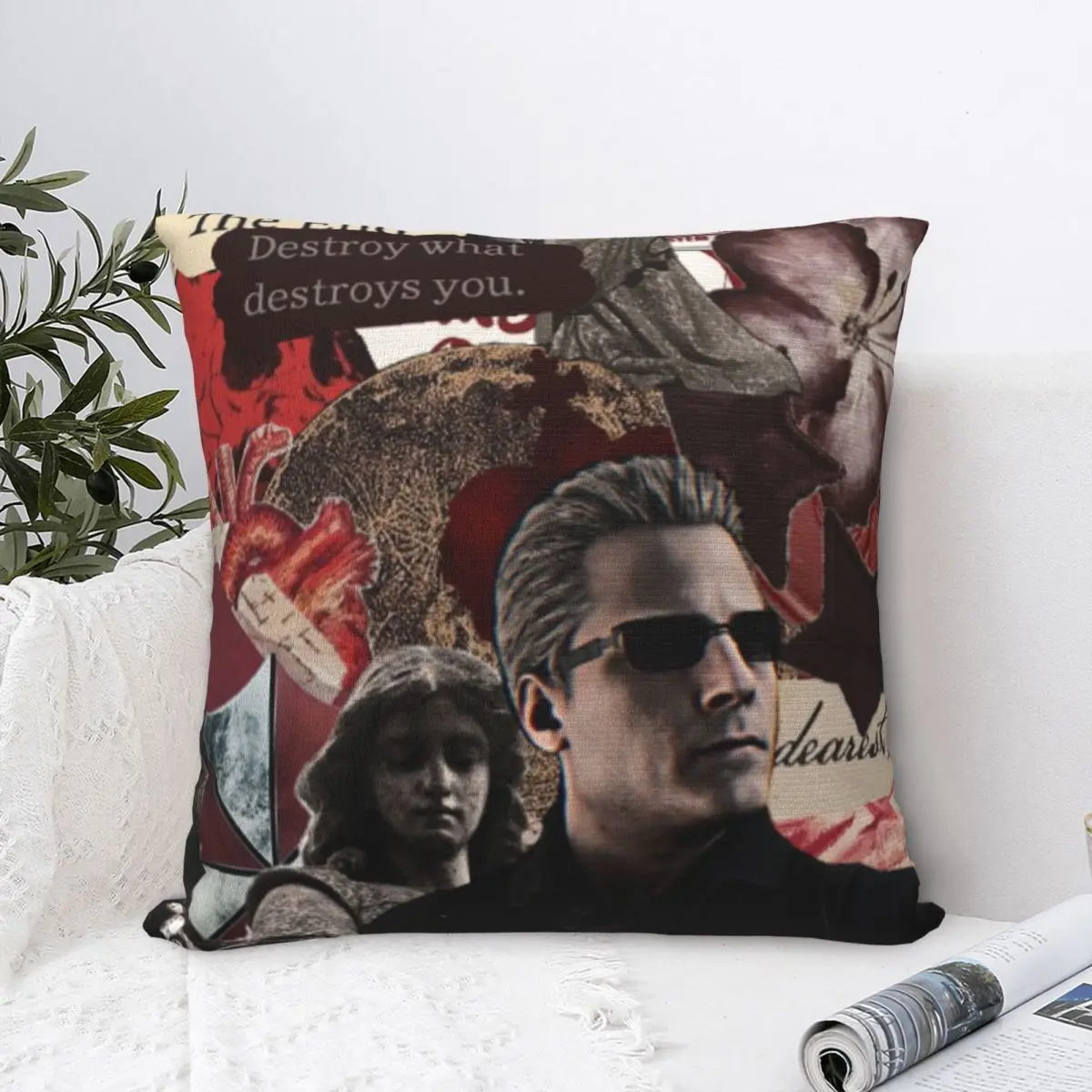 Albert Wesker Pillow Covers Merch Printing Cover Decorations Throw Pillow Case Cover Home Drop Shipping 45X45cm Multiple Sizes