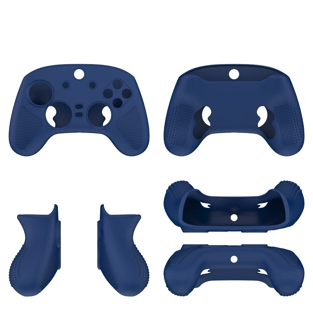 for Razer V3 Pro Gaming Controller Silicone Protective Case Anti Drop Dustproof Solid Color Simple Black Blue