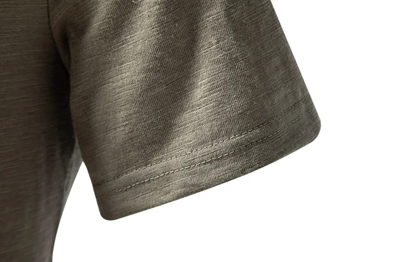 2026 Herren V-Ausschnitt Bambusfaser T-Shirt Mittelstreifen 4-Knopf Kurzarm Eng Anliegend Atmungsaktiv Lässig Sommer Alltags-Oberteil – Detail 39