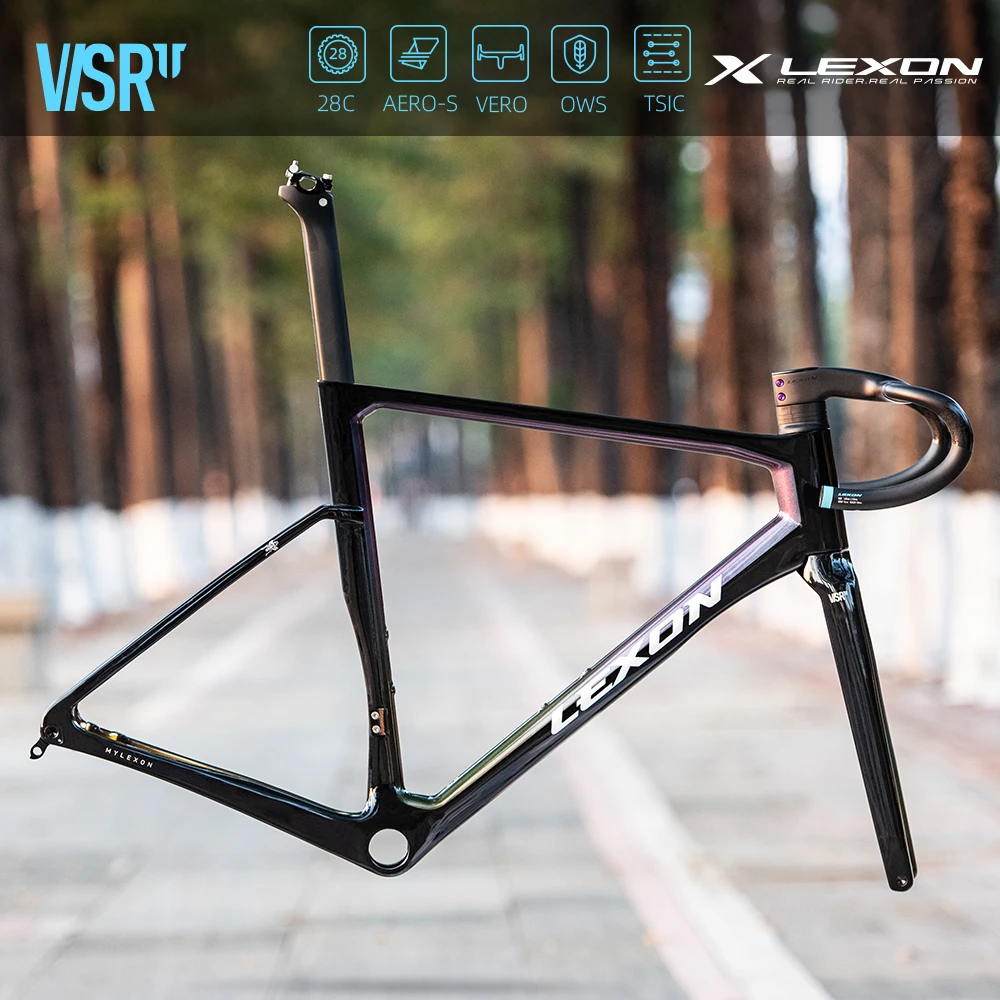 Lexon VISRT Carbon Road Bike Frame Disc Brake Aero Full Internal