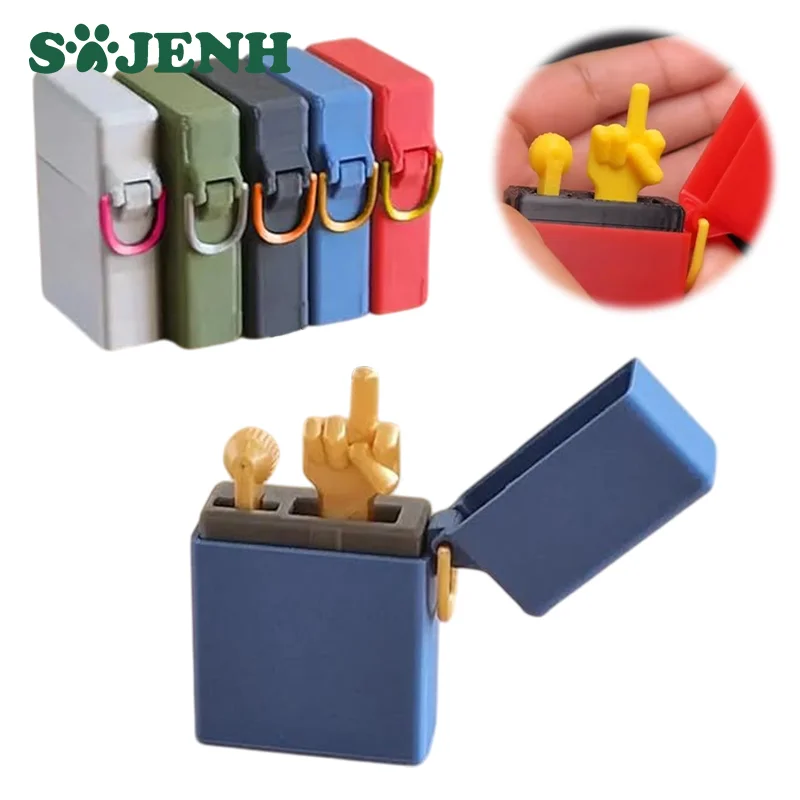 Funny Middle Finger Birthday Gift Gift Desktop Decoration 3D Printed Surprise Gift Box Middle Finger Insert Box Craft Ornament