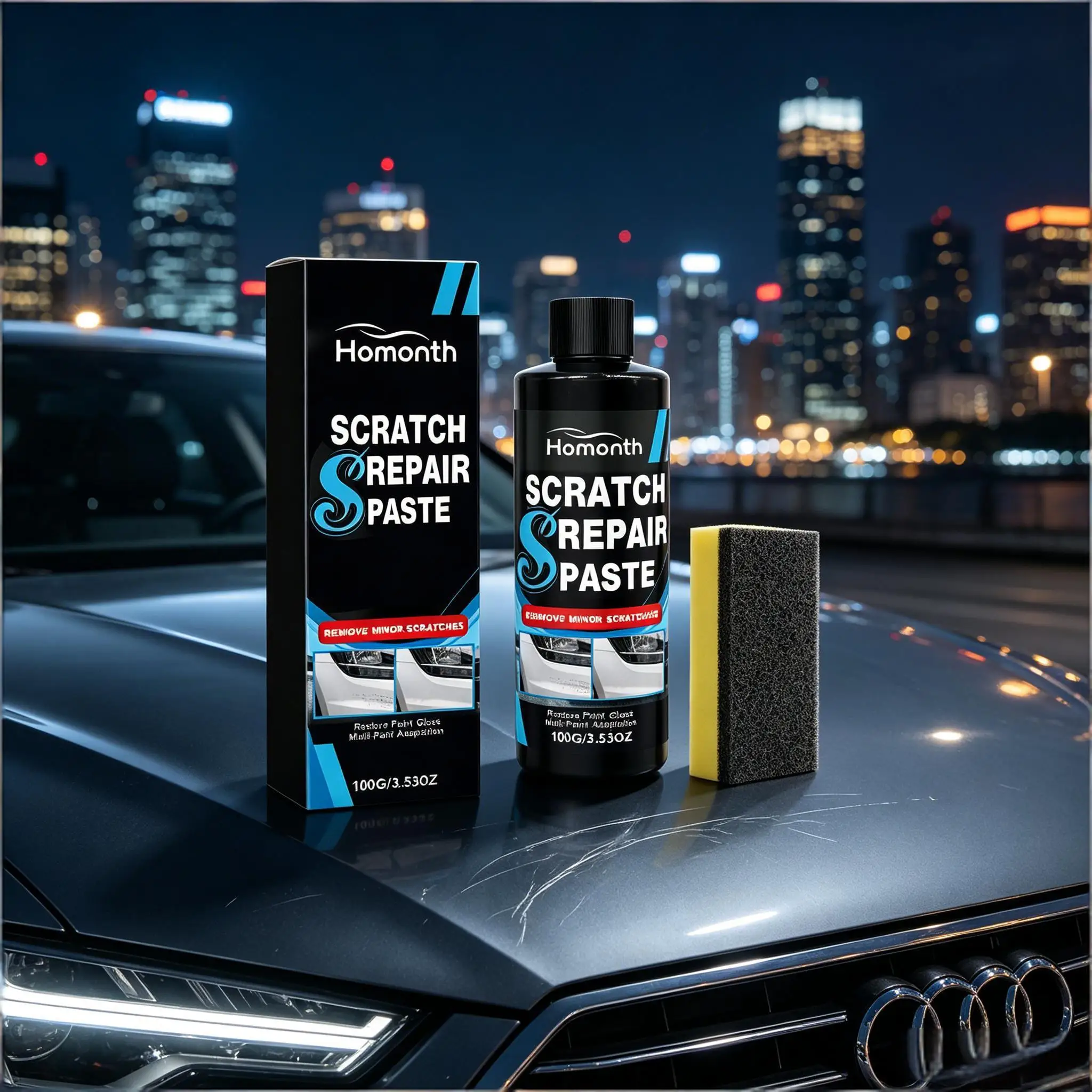 Car Paint Repair Polish Wax Deep Scratches Remover Reduce Paint Scuffs Renew Gloss Metal Polish Body Grinding Anti-Scratch Paste