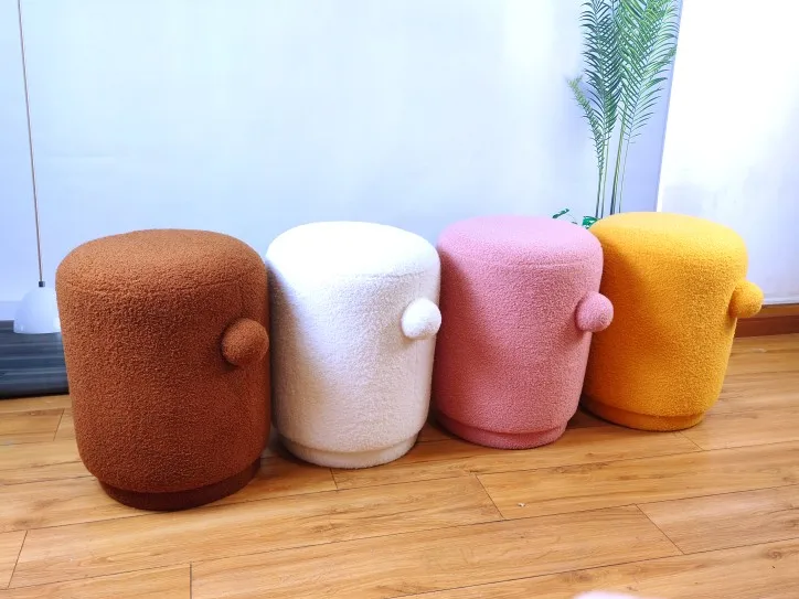 Living room household ottoman shopping mall model room children's mushroom stool