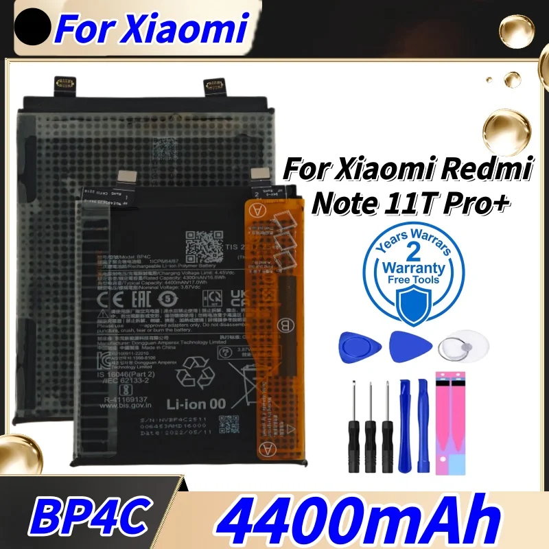 

BP4C High Capacity 4400mAh Replacement Battery For Xiaomi Redmi Note 11T / 11T Pro Mobile Phone+Free tools