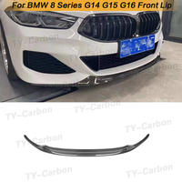 Dry Carbon Fiber Front Bumper Lip Splitters For BMW 8 Series G14 G15 G16 Car Tuning Styling Front Lip Diffuser 2018-2022