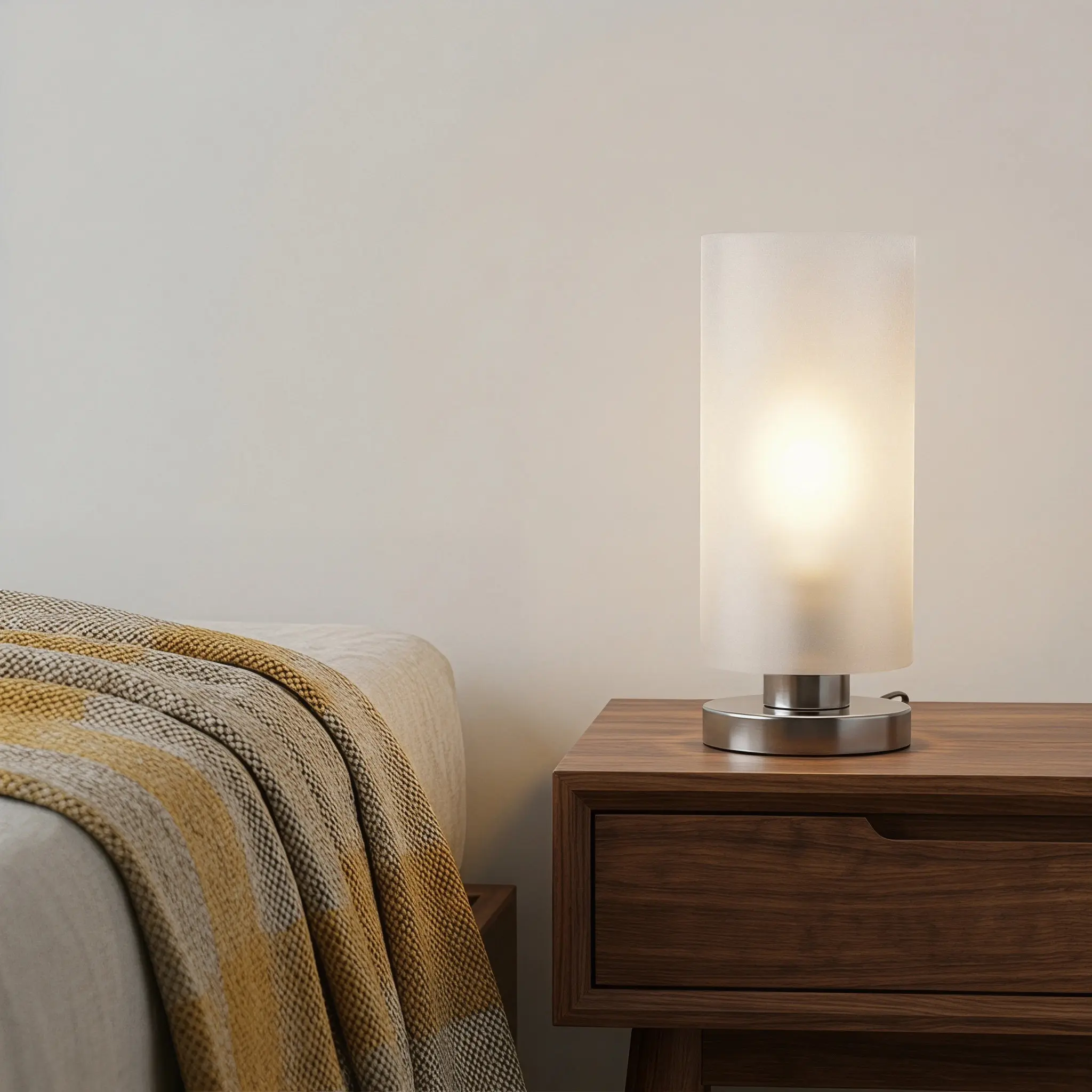 2Pcs Frosted White Cylinder Glass Lamp Shade Replacement E27 Glass Cover for Pendant Light Wall Sconce Floor Lamp Modern