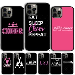 Cheerleader Cheer Heartbeat Line Phone Case Cover For iPhone 16 15 14 13 12 Pro Max mini 11 Pro Max XS XR Plus Coque