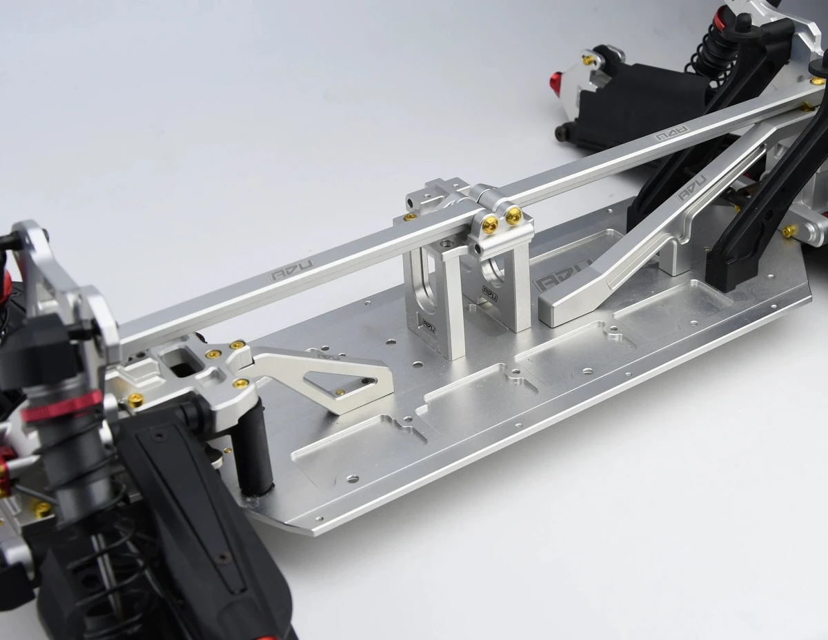 Team Corally 1/8 Kagama Full Reinforced Front Center Rear Chassis Brace Kit, Steering Deck & Upper Arm Mount RC Monster Truck