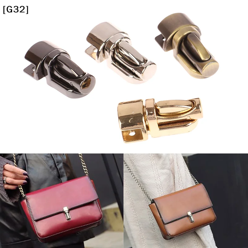Durable Metal Column Tuck Lock Closure Catch Clasp Buckle Fasteners for Leather Bag Case Handbag Purse Accessories[G32]