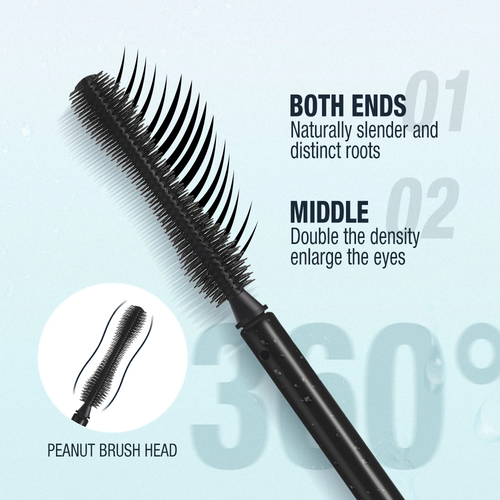 O.TWO.O 4d Silk Fiber Mascara Super Volume Curling Waterproof Lengthening Eyelashes Extension Eye Makeup Mascara