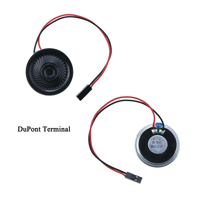 YuXi 8R 2W 40mm Diameter Speaker 8 Ohms 2 Watt 40*5.0mm Ultra-thin Horn Loudspeaker With MX 1.25mm XH 2.54mm Dupont Terminal