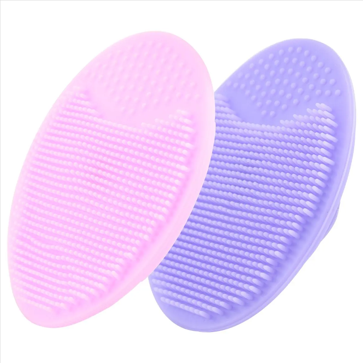 NEW2Pcs Spa Silicone Beauty Wash Pad Skin Scrub Cleaning Pad Wash Face Facial Exfoliating Brush Cleanser Tool