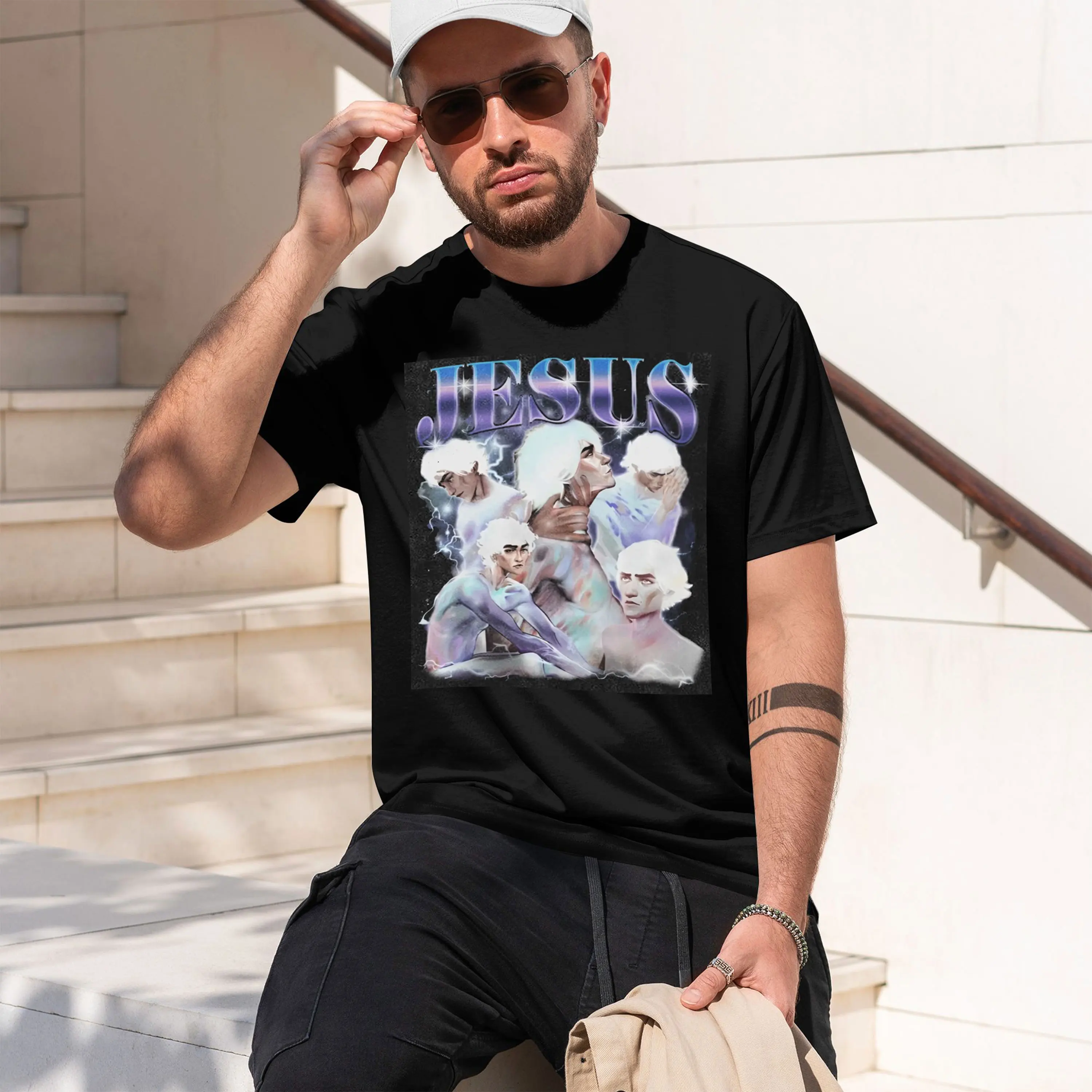 Anime Arcane Viktor Glorious Ovulation Grh T Shirt Men Vintage Washed T-shirts Casual d T-shirt Harajuku Tops 2026 New Model Men
