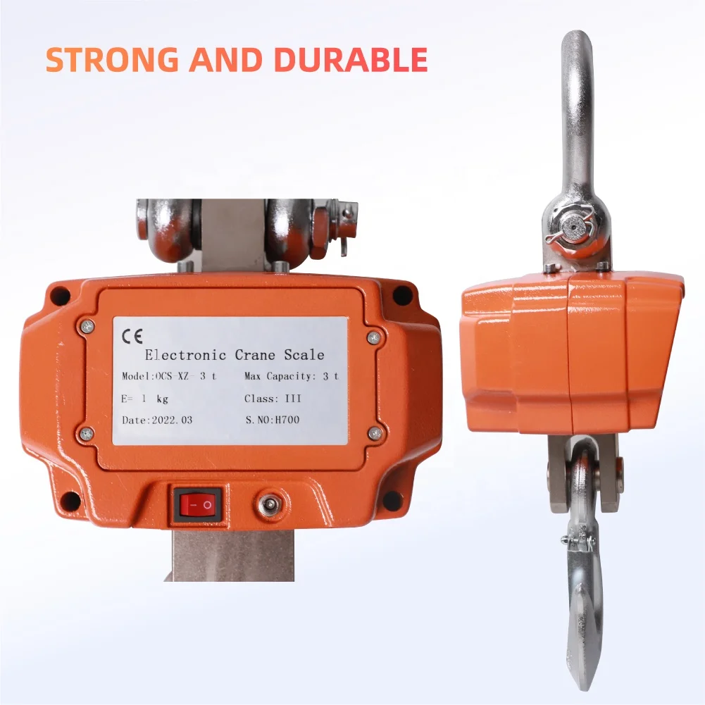 Customizable OEM Support 10 Ton Electronic Digital Wireless LED Weighing Scale OCS Hanging Crane Scale for Heavy  Weighing