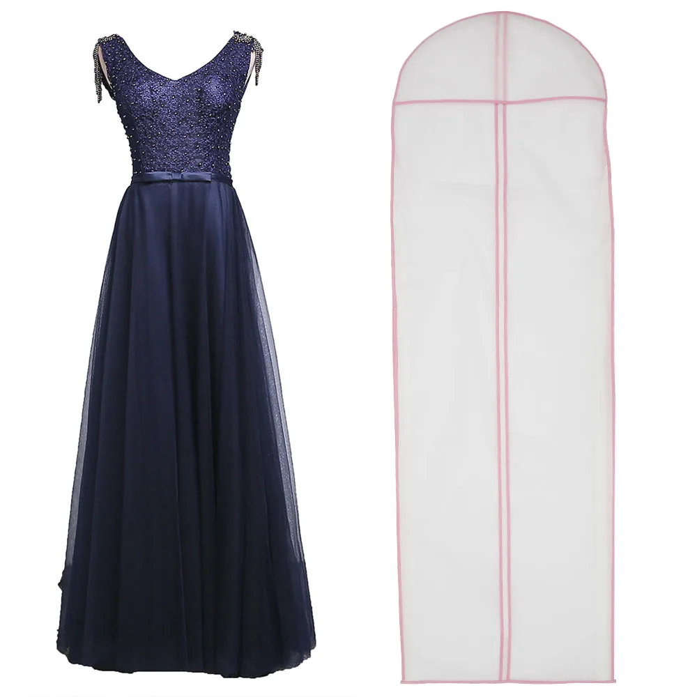 1/2/5/10Pcs Wedding Dust Cover 180cm Hanging Dress Storage Clear Bag with Zipper Garment Dustproof Men/Women Suit for Wardrobe
