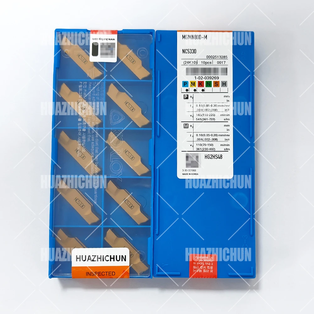 HUAZHICHUN MGMN800-M NC5330 Carbide TURNING INSERTS Cutter