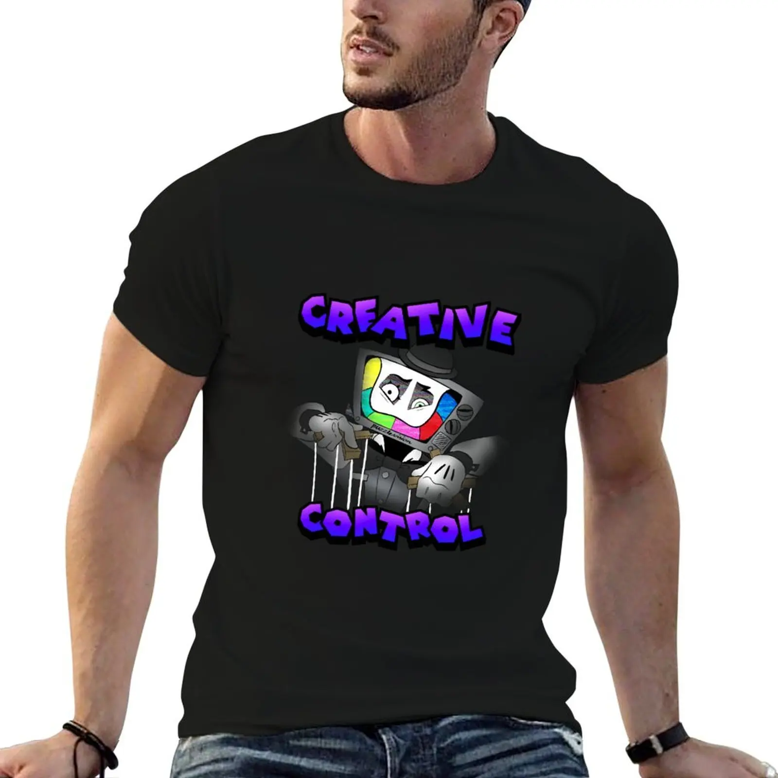 

Creative Control (Mr. Puzzles) (Transparent version) T-Shirt cotton t shirt man t shirt man designer T-Shirt