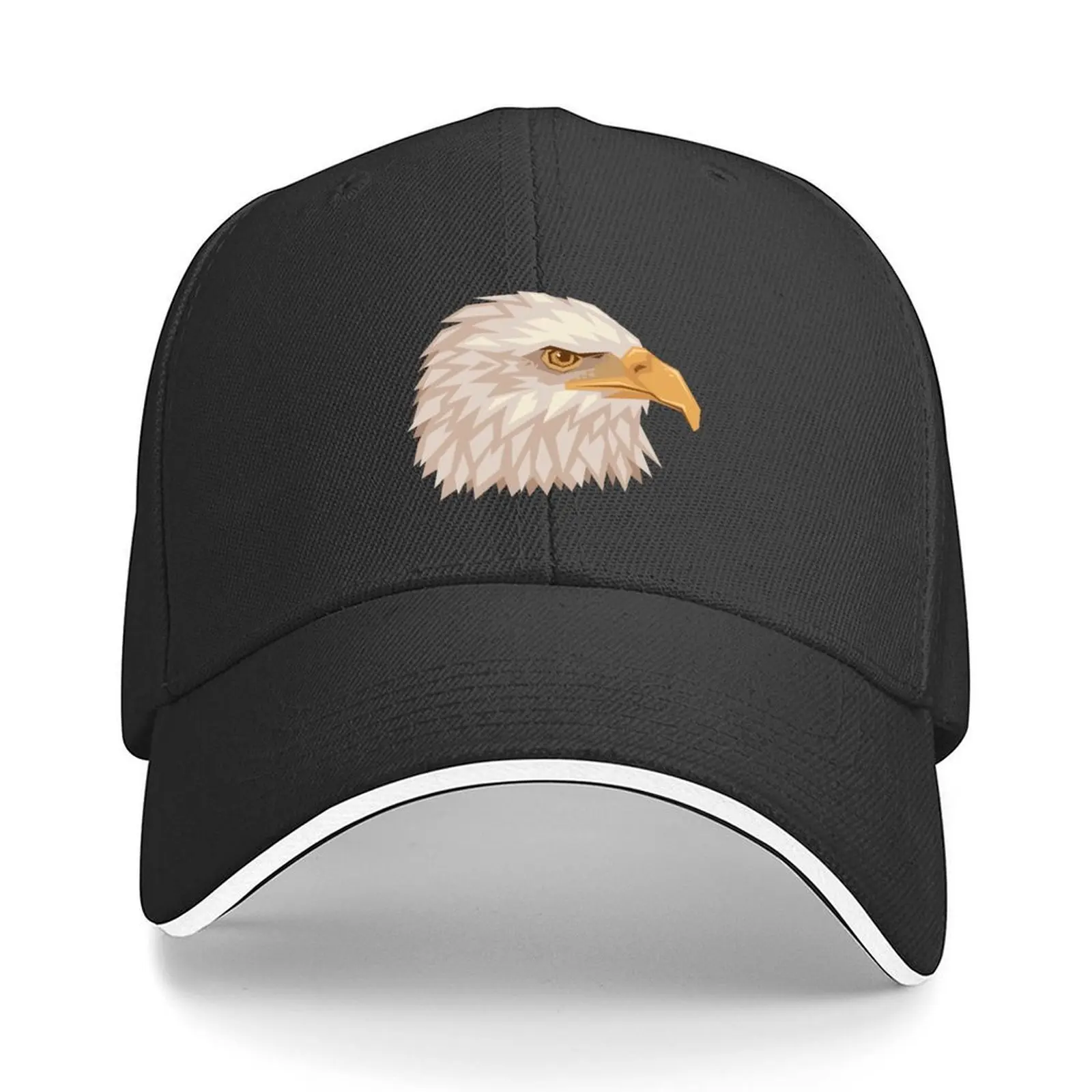 

Low Poly Bald Eagle Head Baseball Cap Vintage Wild Ball Hat Hat men Ball Cap For Women 2025 Men's