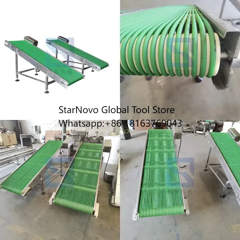 2026 Hot！ Motorised Conveyor Belt Plastic Suppliers Types Industrial Prices Inclined Pvc Green Metal Rubber Mobile Belt