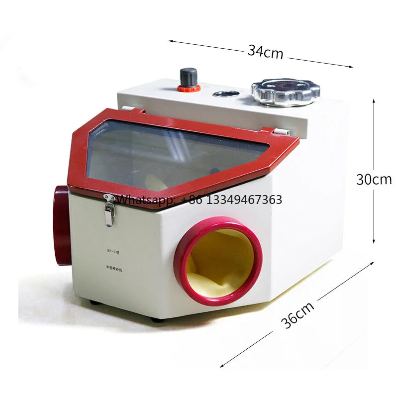 

for Technician with Plastic Metal & Steel Material Sandblaster Double Pen Sandblasting Machine LED Light Aluminium