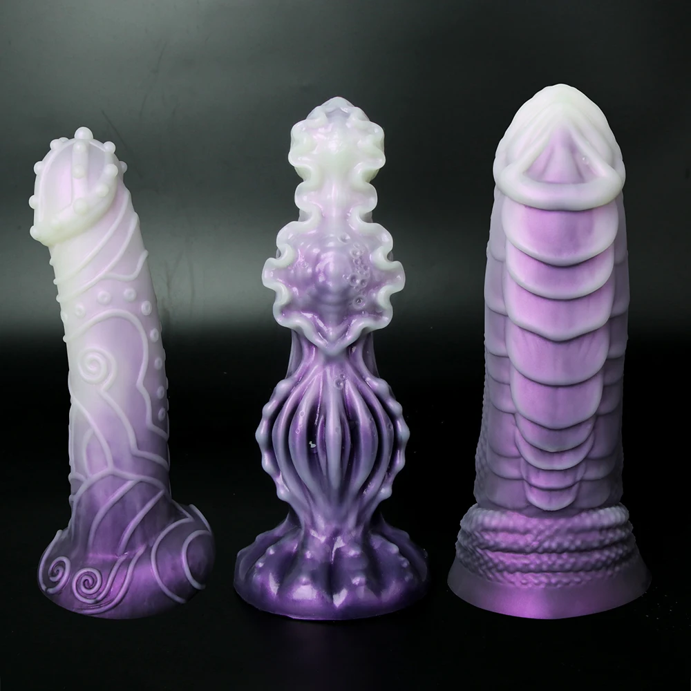 Realistic Monster Dildo Alien Anal Ass Plug Penetration Huge Animal Penis Powerful Silicone Sucker Female Sex Toys Adult Toys