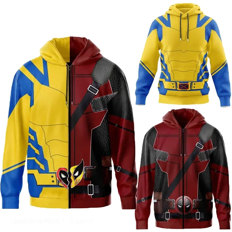 영화 슈퍼 히어로 제임스 하울렛 로건 윌슨 베스트 프렌드 코스프레 후드, 유니섹스 맨투맨 코스튬 지퍼 재킷 코트, 할로윈