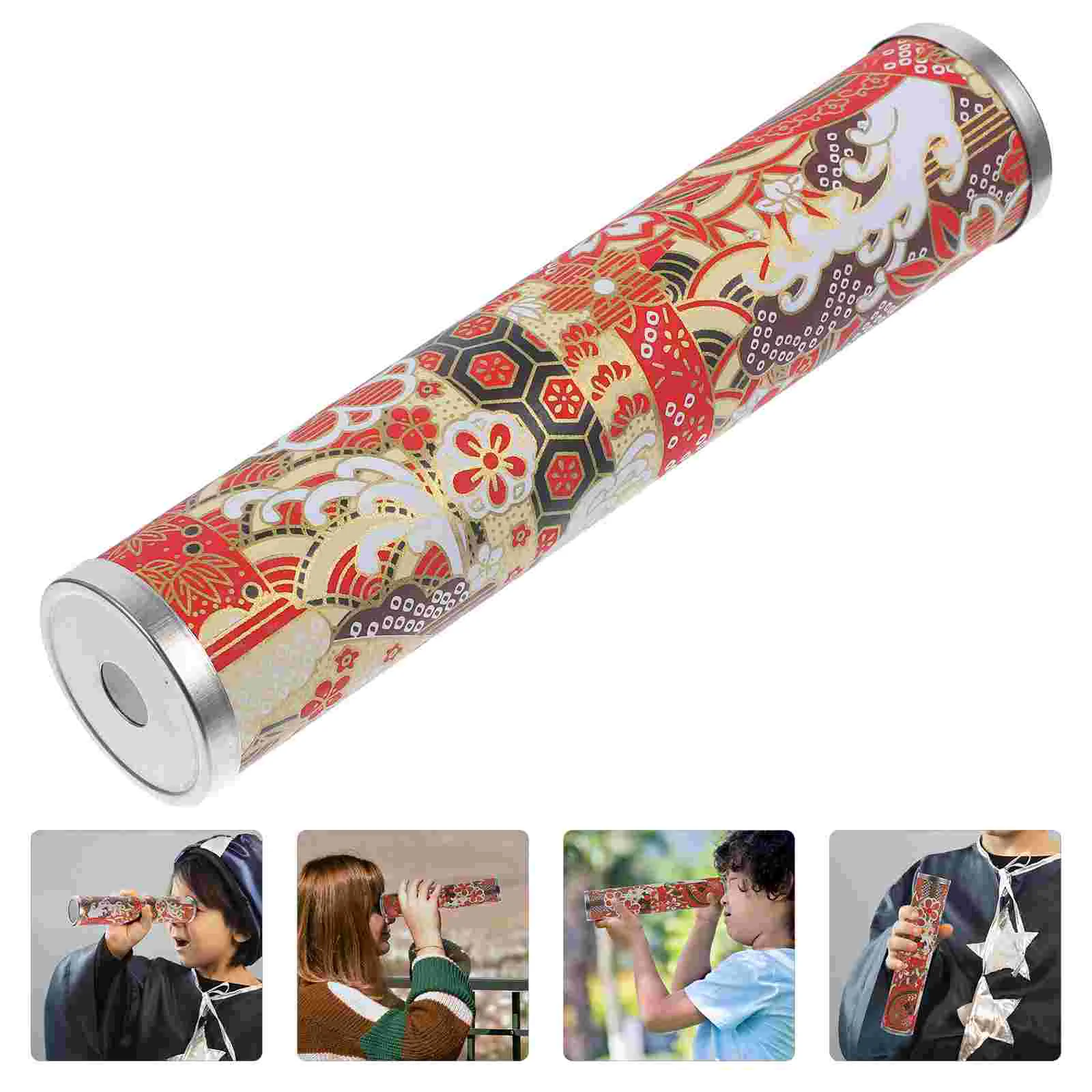 1Pc Japanese Style Kaleidoscope With Metal Cover Toy  Special Paper (Random Color) kids kaleidoscope kaleidoscope toy