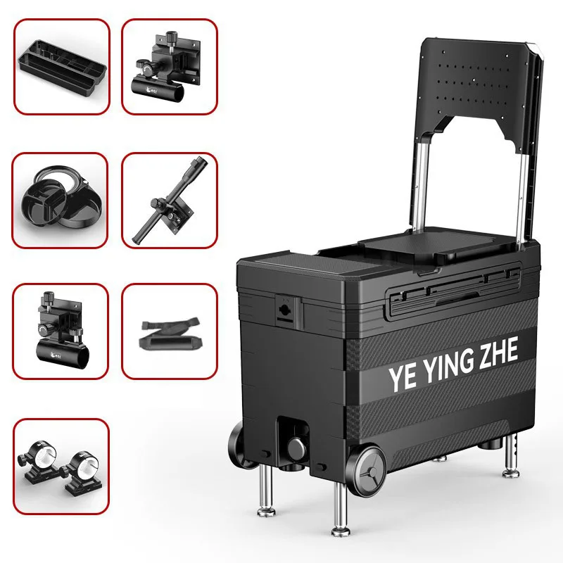 32L New Multifunctional Fishing Ice Box Full Suit Fishing Stools Box Thickening Ice Box Fishing Cooler Fishing Seatbox