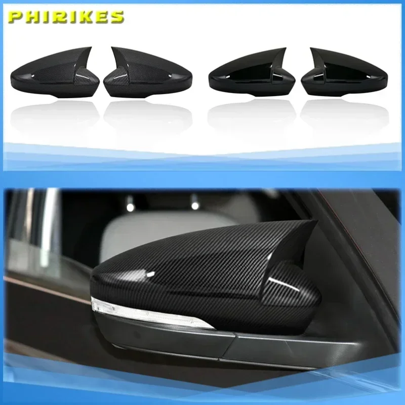 

2pcs Replacement Black Mirror Cap For Skoda Octavia MK3 5E Škoda Scout Carbon Look Rearview Side Wing Mirror Caps Cover