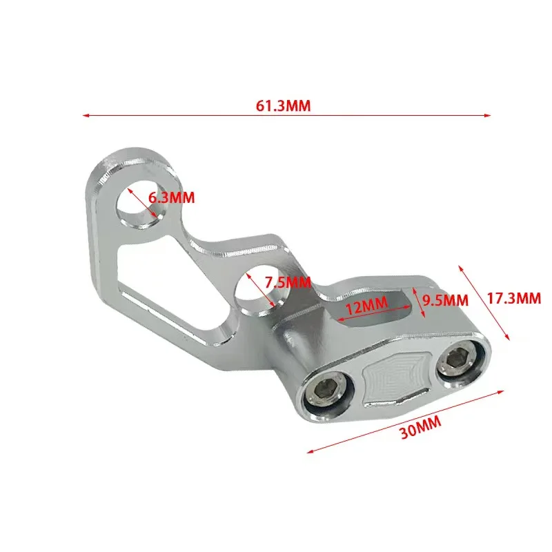Bremskabelklemme für Motorrad, E-Bike, Instrument, Kabelbaum, Befestigungsclip, Ölrohr, Kraftstoffschlauch, Bremskupplungsleitung, Halter – Detail 1