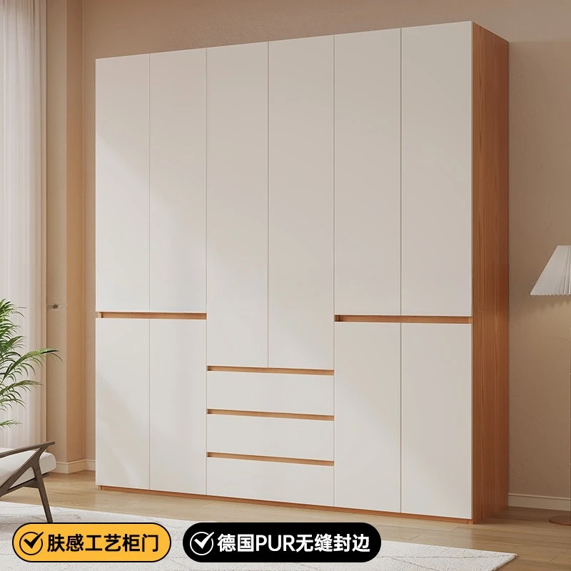 Oak Master Wardrobes Bedroom Segmented Handleless Simple Wardrobes Finished Product Home Furniture Шкафы Для Одежды ZY40YG